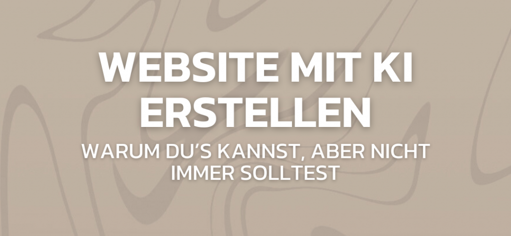 Website mit KI erstellen